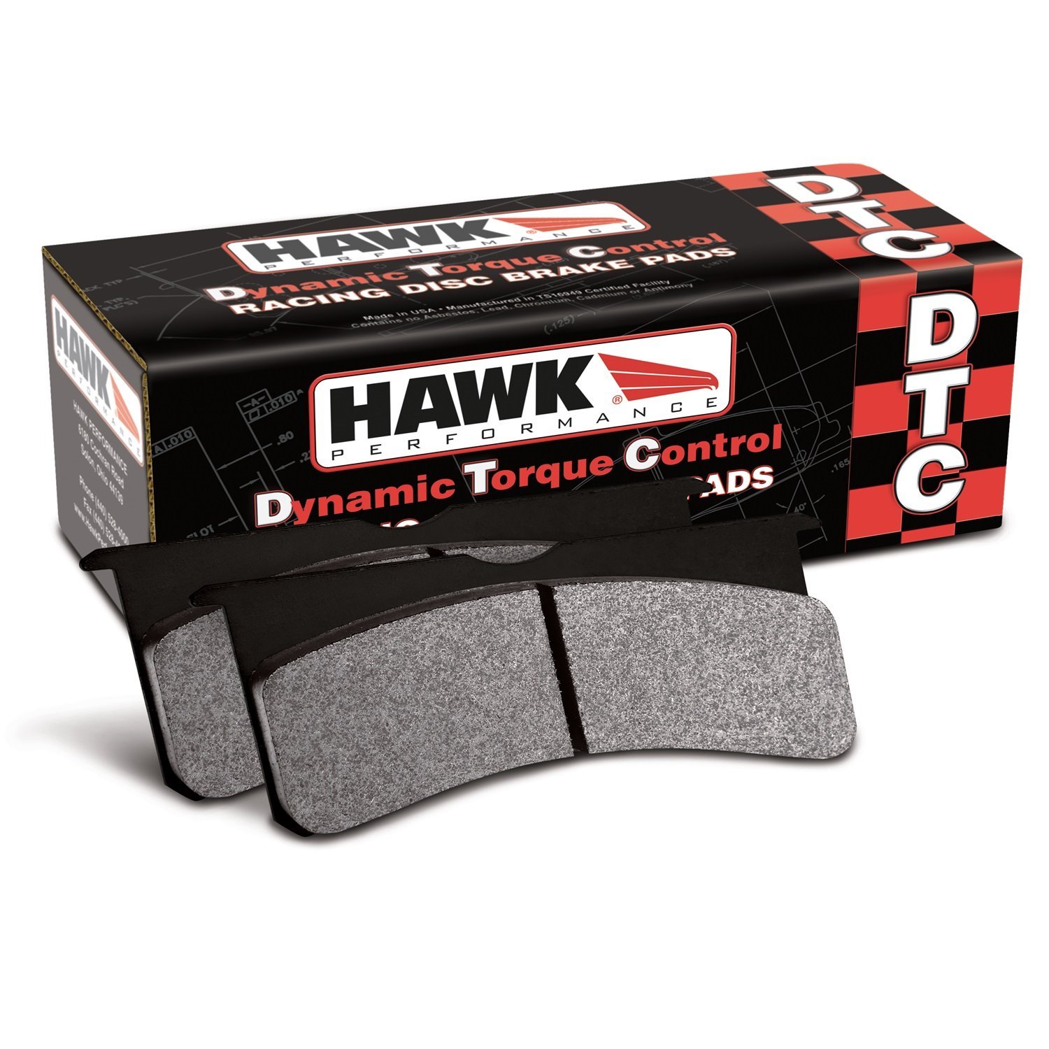 DTC-60 BRAKE PADS 2015-2017 FORD MUSTANG REAR