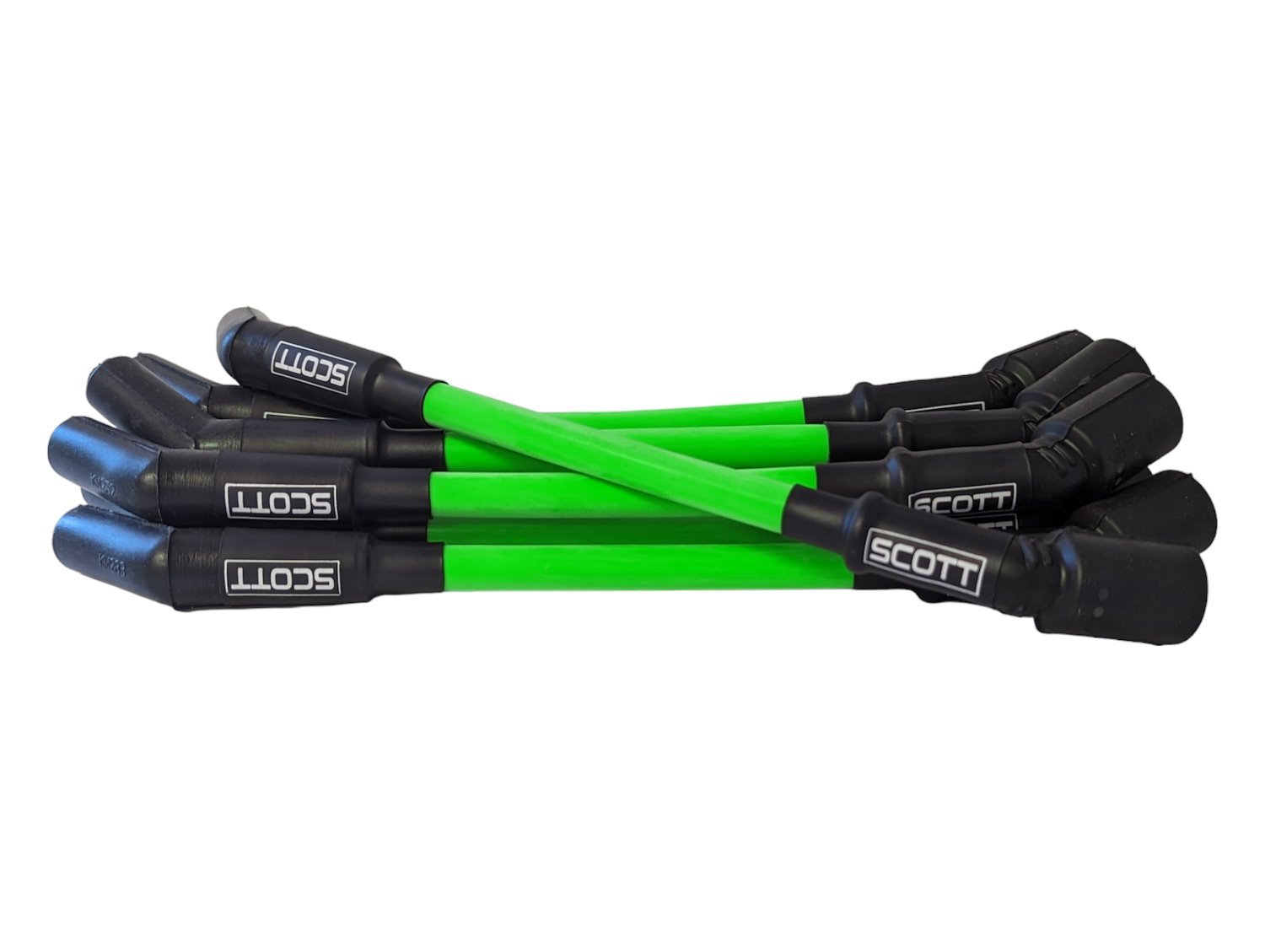 SPW-CH-LT-GEN5-8 High-Performance Silicone-Sleeved Spark Plug Wire Set for GM LS/LT (Gen5), [Fluorescent Green]