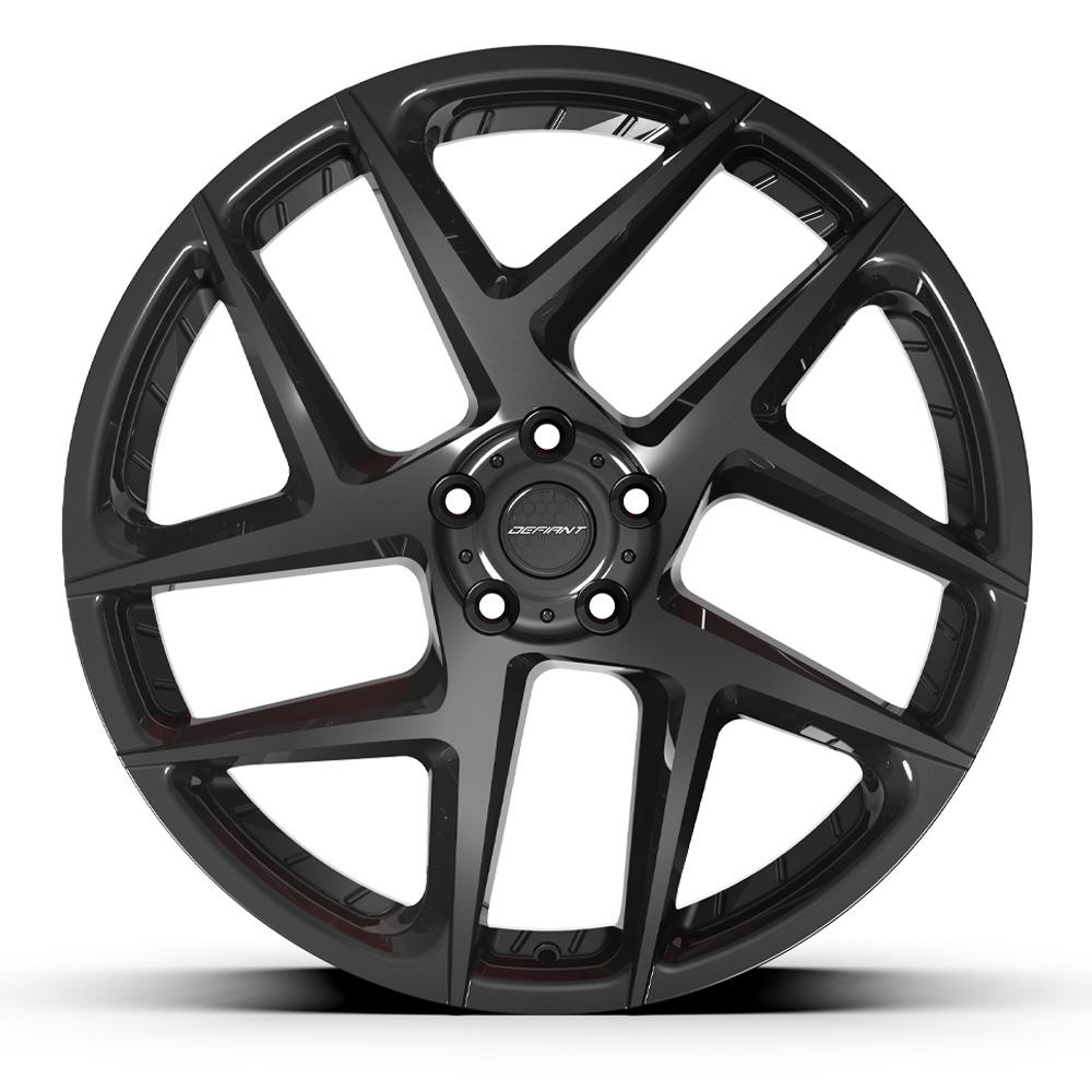 DF05 Wheel, Fits Select Land Rover Range Rover, Size: 22" x 10", Bolt Pattern: 5 x 108 mm [Finish: Gloss Black]