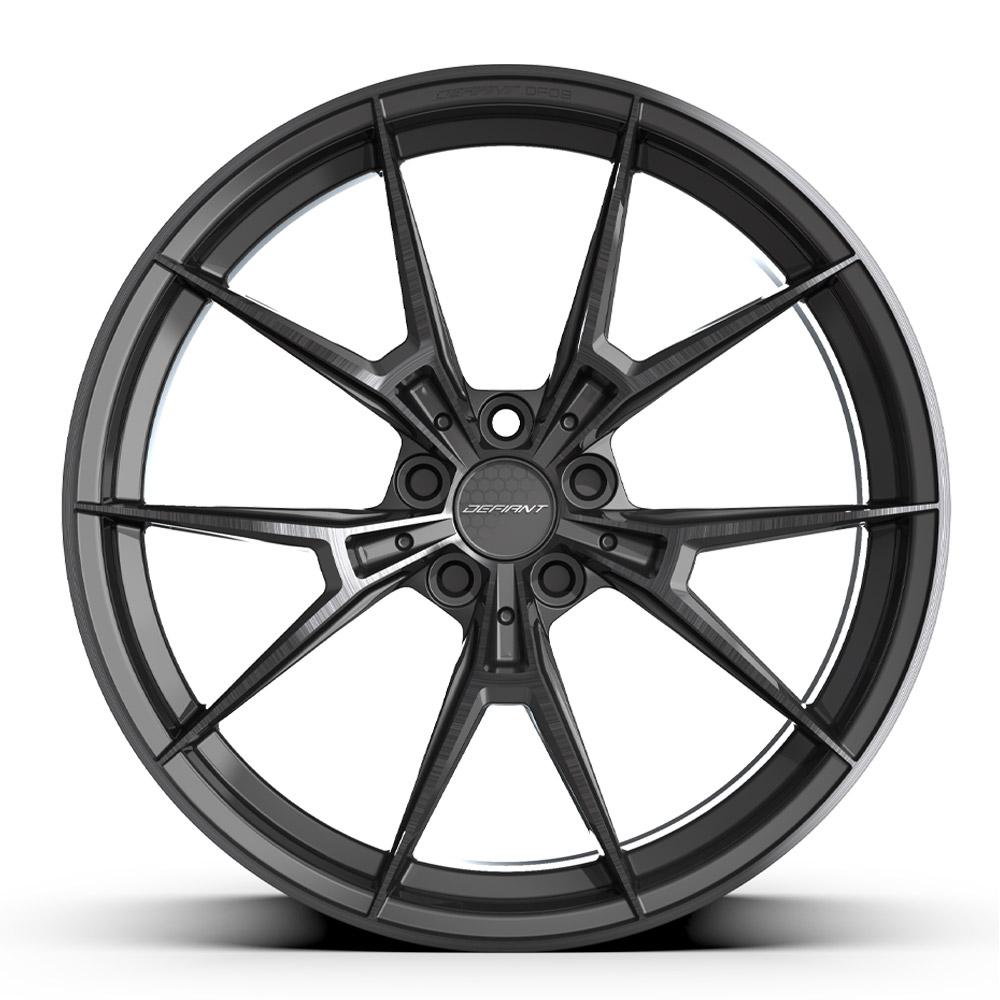 DF09 Wheel, Fits Select BMW, Size: 20" x 10", Bolt Pattern: 5 x 120 mm [Finish: Black Machined w/Tinted Clear]