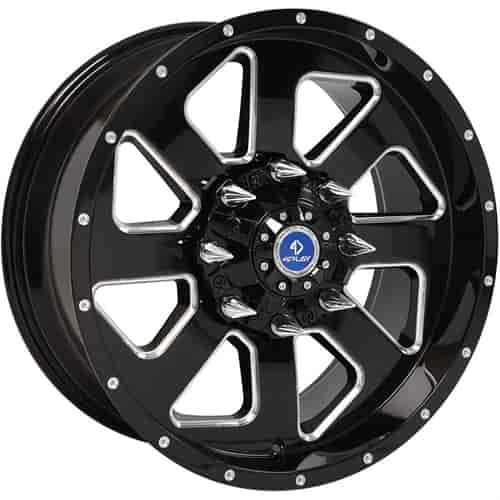 4Play Black Machined Finish Wheel Size: 20" x 12"