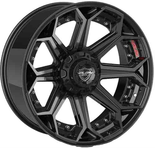 4Play 80R Brushed Black Wheel Size 20" x 10"