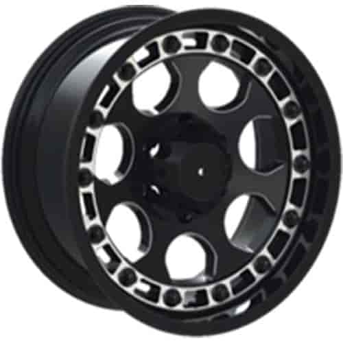 4Play Black Machined Finish Wheel Size: 18" x 9"