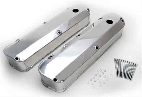 FABRICATED ALUMINUM VALVE COVERS POLISHED BB MOPAR NO