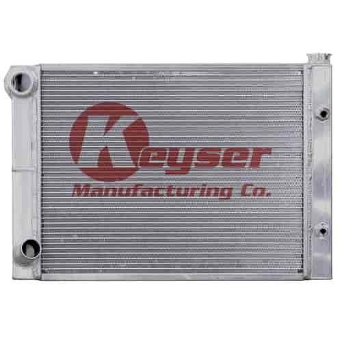 16 in. x 27-1/2 in. High-Performance Double Pass Radiator w/Oil Cooler - Ford