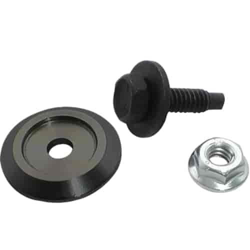 1 in. Black Body Bolt and Washer Kit - 50 Piece