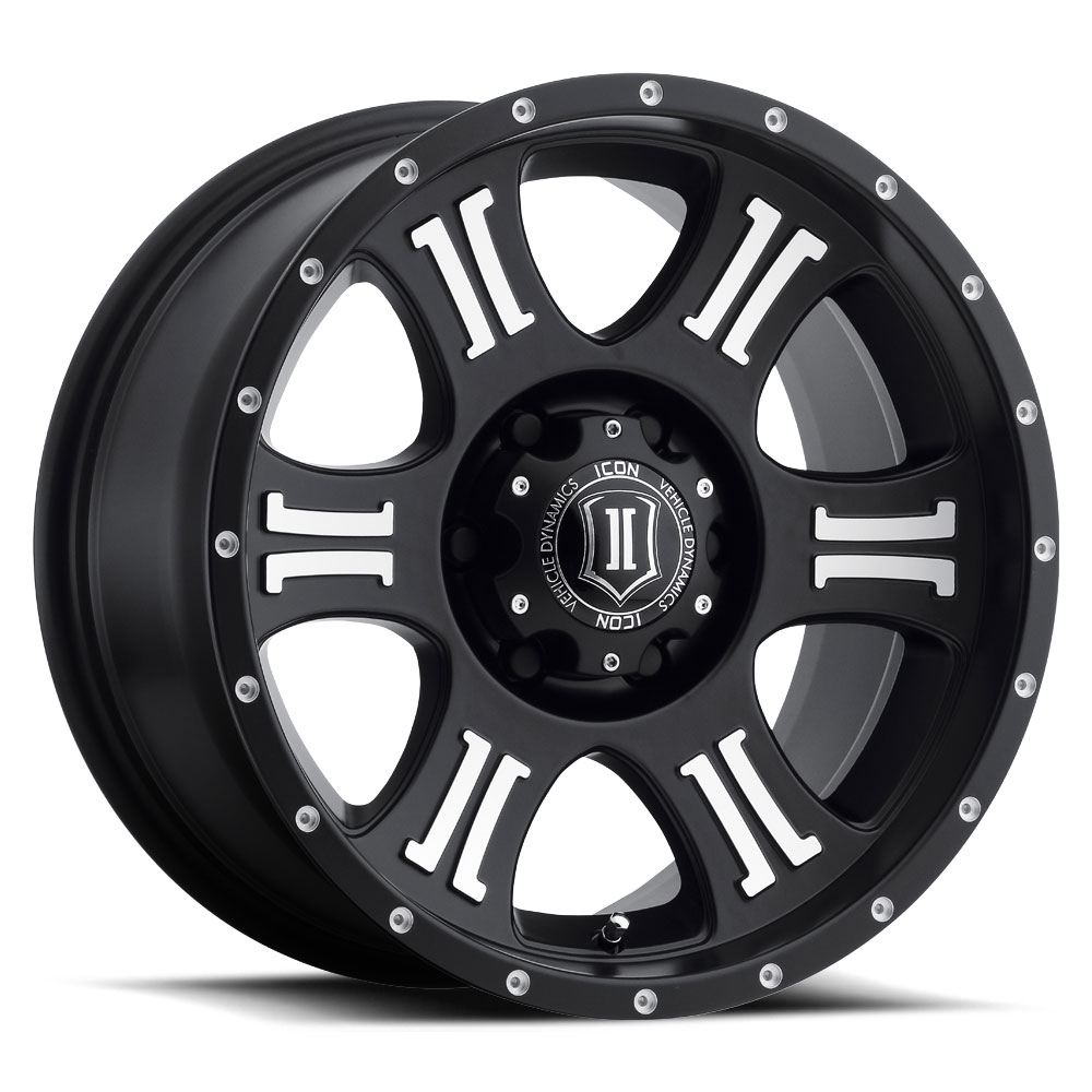 SHIELD Wheel, Size: 17 X 8.5", Bolt Pattern: 6 X 135 mm [Satin Black Machined]