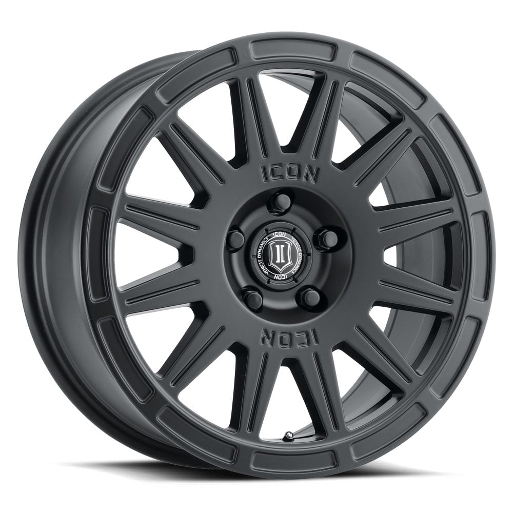 RICOCHET Wheel, Size: 15 X 7", Bolt Pattern: 5 X 100 mm [Satin Black]