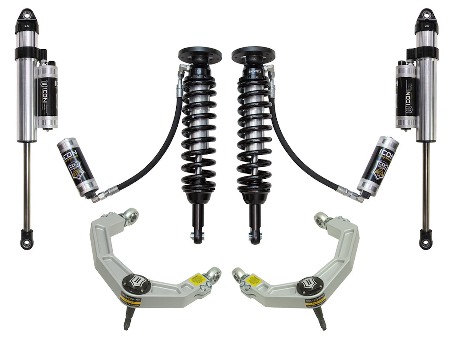 2009-2013 FORD F150 4WD 1.75-2.63 in. LIFT STAGE 5 SUSPENSION SYSTEM WITH BILLET UCA
