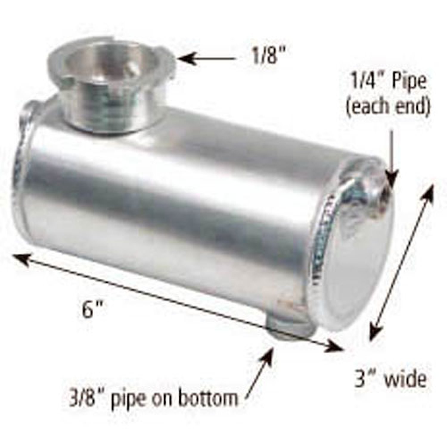 3424 Radiator Surge Tank, Horizontal