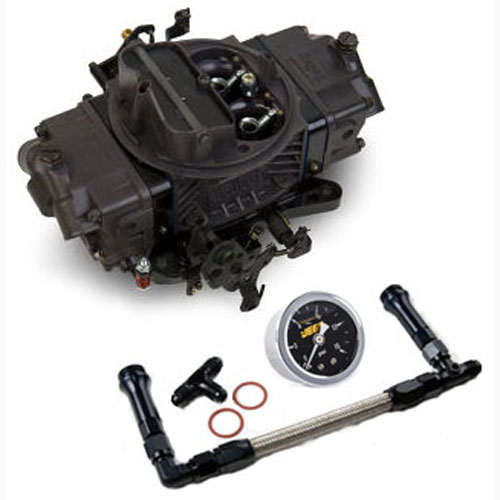 Ultra Double Pumper Carburetor Kit Includes: 850 cfm Carb with Manual Choke (Hard Core Gray )