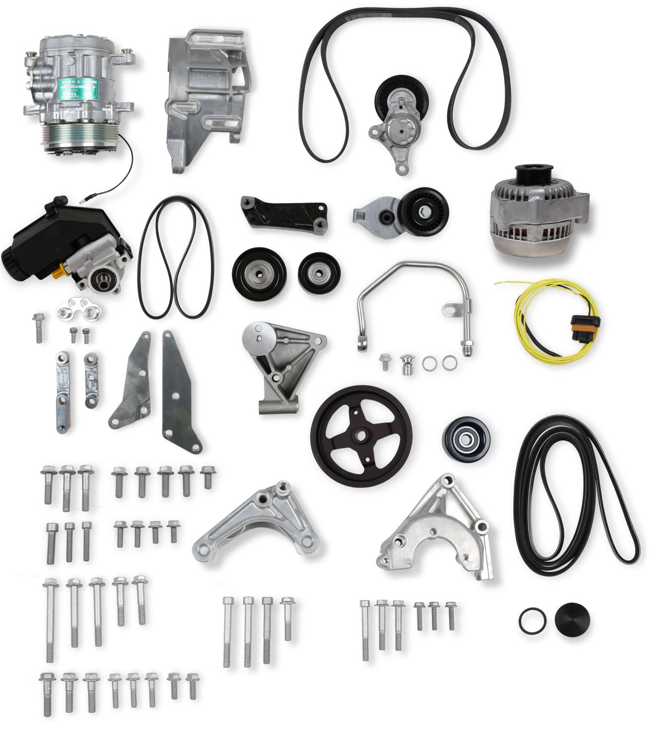 Low-Mount Complete Accessory Drive Kit GM Supercharged Gen III/IV LSA, LS