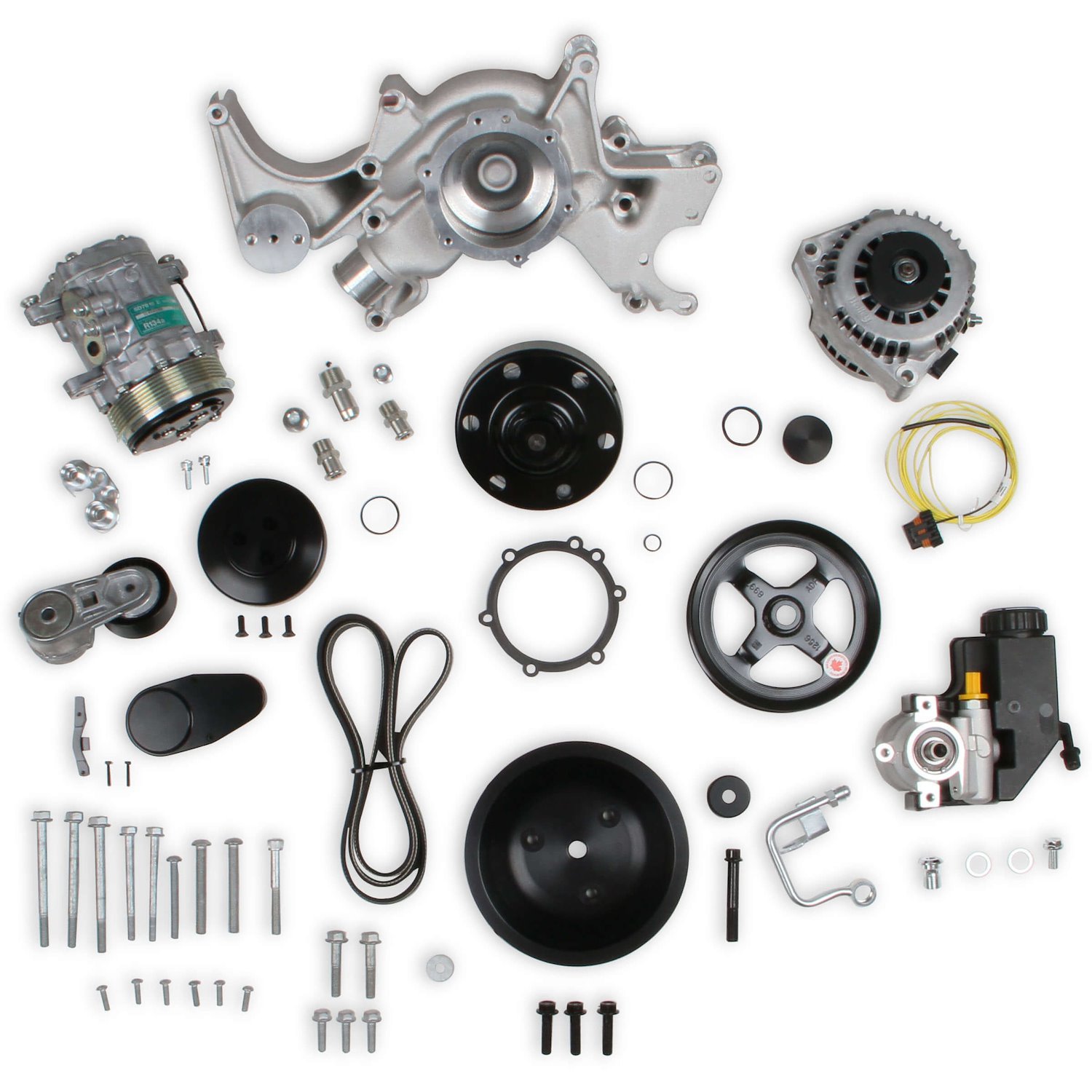 Small Block Chevy Mid-Mount Complete Accessory Drive Kit