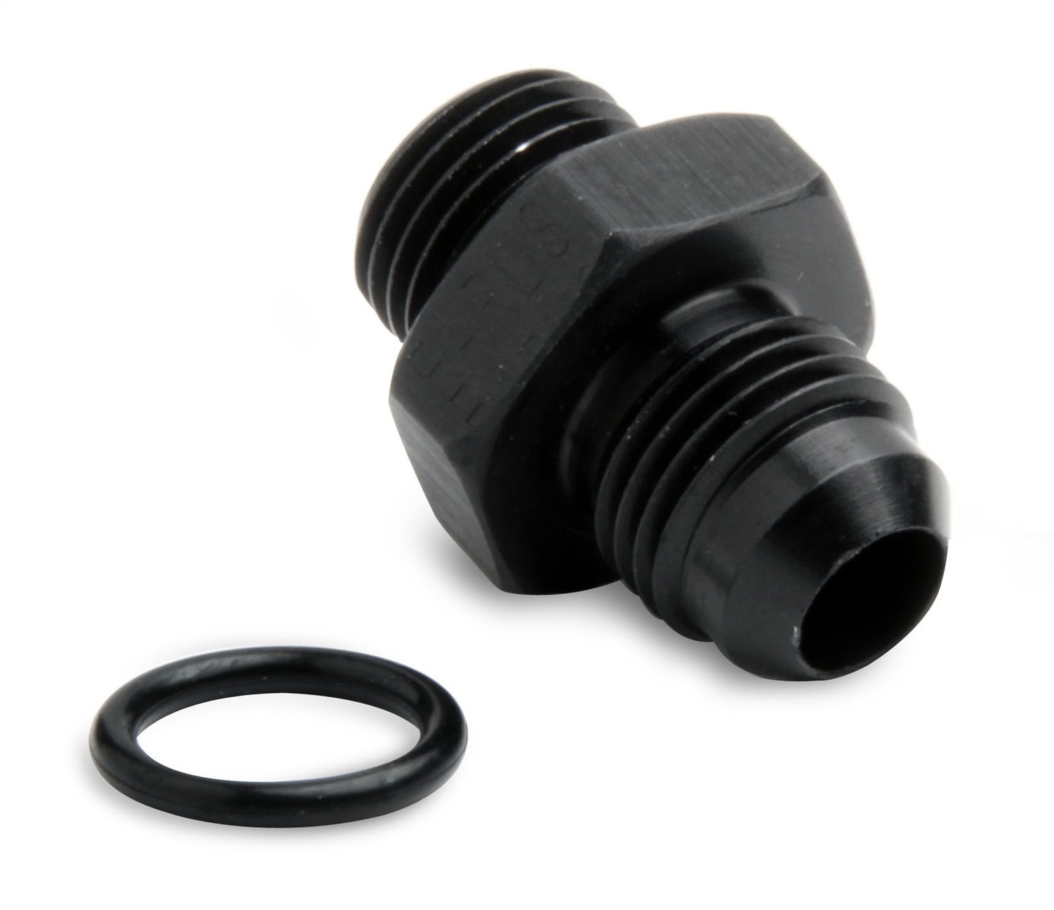 26-157 AN Adapter -6 AN Male to -18 AN (9/16 in.) O-Ring [Black]