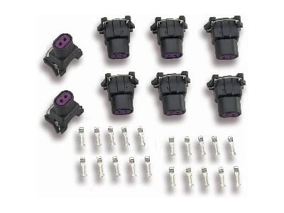 Fuel Injector Connectors & Terminals For Holley Top-Feed