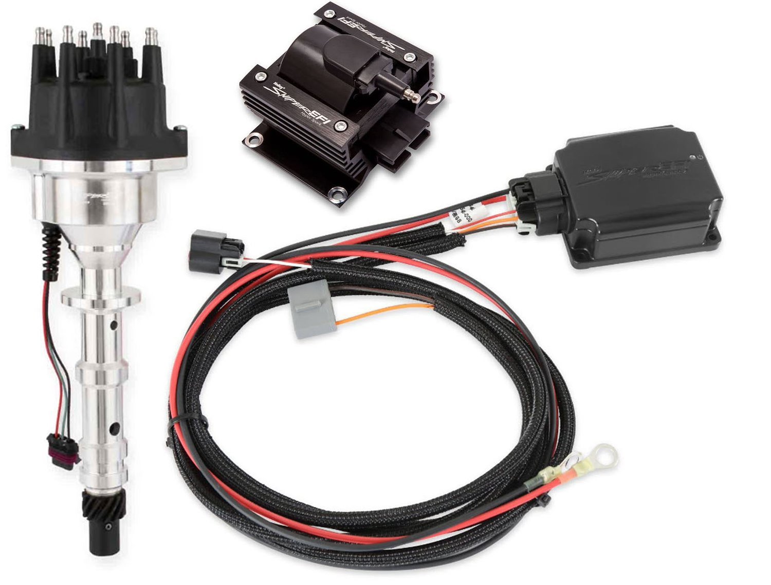 565-320 Sniper EFI HyperSpark Distributor Kit for Chevy 348, 409 ci. W-Block Engines (w/HyperSpark II Ignition Box)