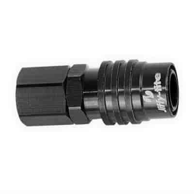 Socket -6 AN Female- Non- Valved EPDM Seals Black