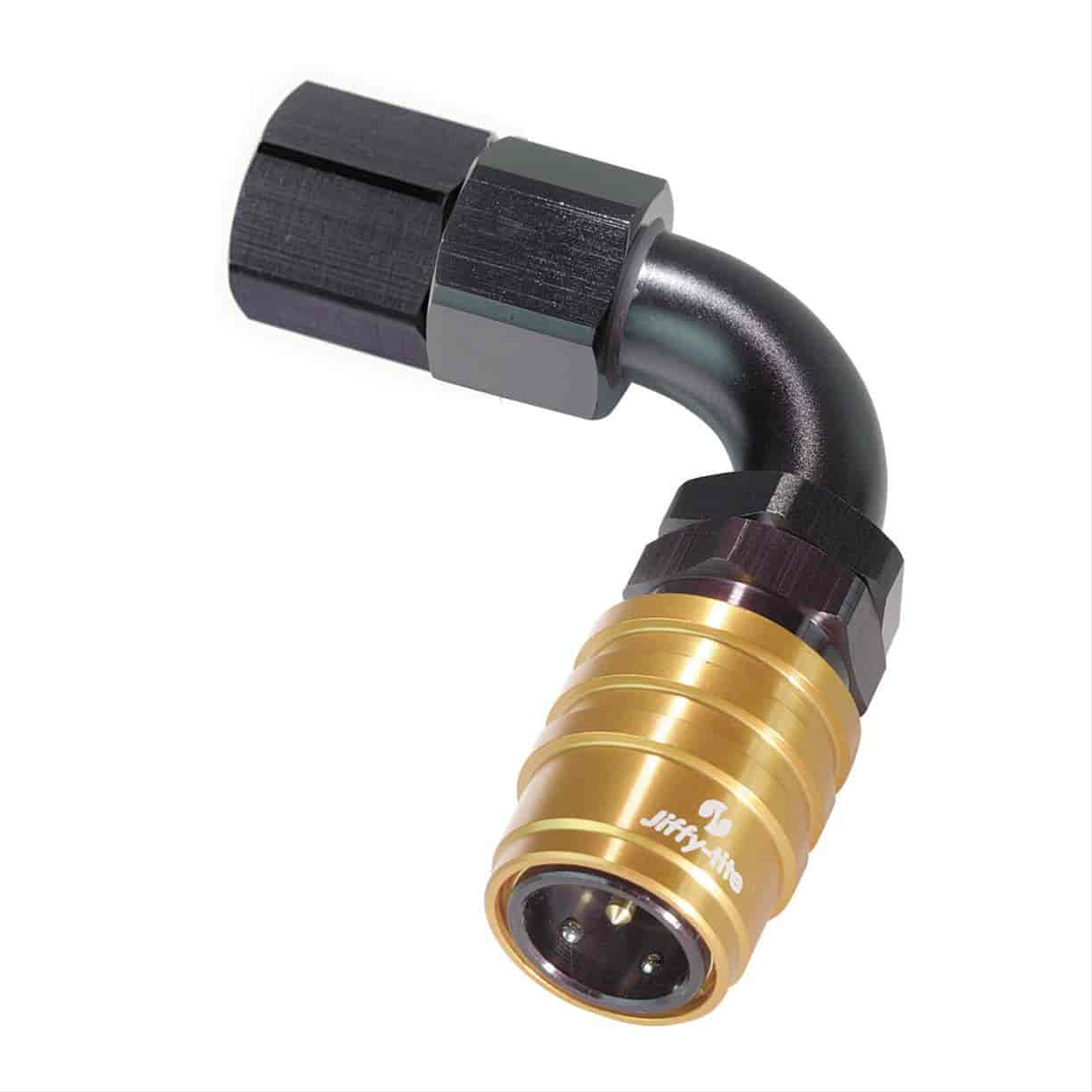 90DEG Elbow- Socket with 1/8IN. NPT Female- Valved Buna Seals