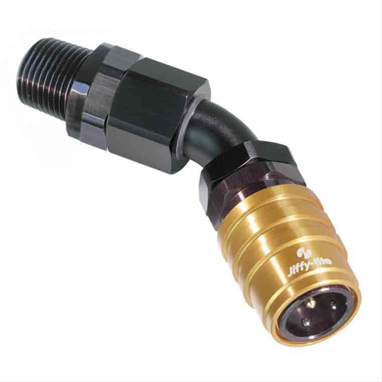 45DEG Elbow- Socket with 1/4IN. NPT Male- Valved EPDM Seals