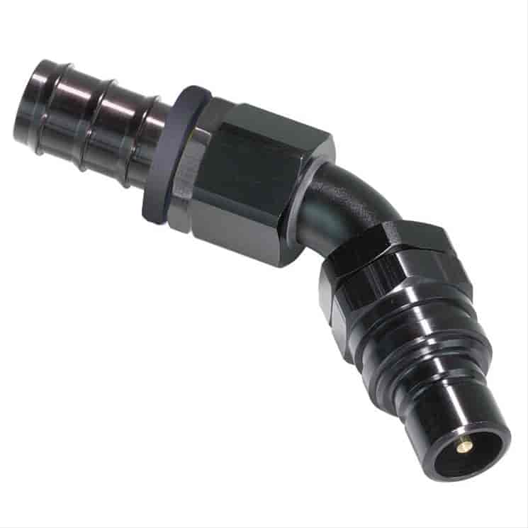 45DEG Elbow- Plug with -6 AN Hose Barb-