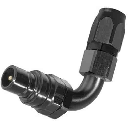 3000 Series Plug -8AN 90° Reusable Nut Hose End