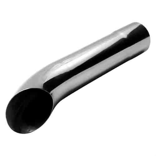 Chrome Stainless Steel Exhaust Tip Turn Down 9"