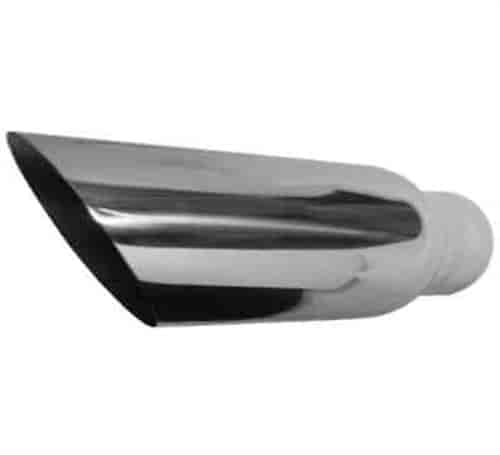 Chrome Stainless Steel Exhaust Tip Angled 3.5