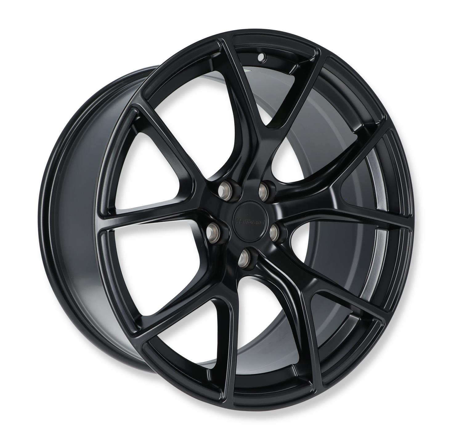 Split-Spoke Wheel, Size: 20x9.5", Bolt Pattern: 5x115", Backspace: 5.84" [Semi Gloss Black]