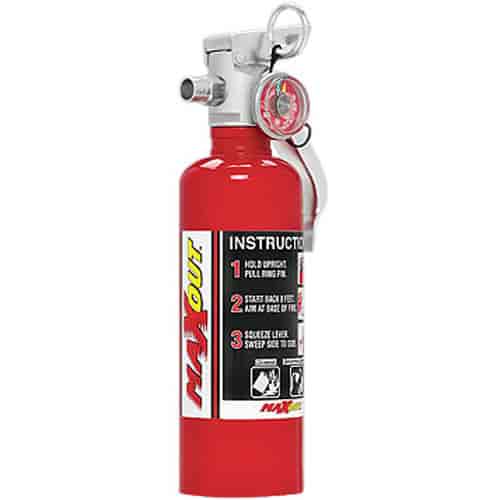 MaxOut Dry Chemical Fire Extinguisher Red 1-lb bottle