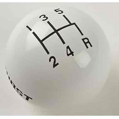 White Replacement Shifter Knob 5-Speed