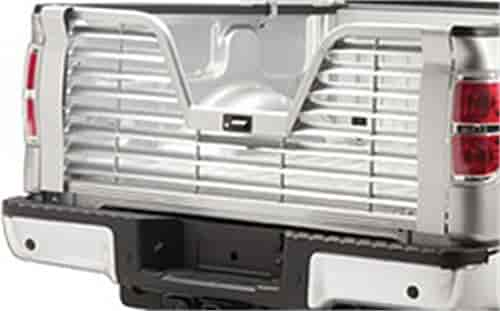 5th Wheel Style Flo-Thru Tailgate w/Center Opening Latch Bright Dipped Anodized Aluminum