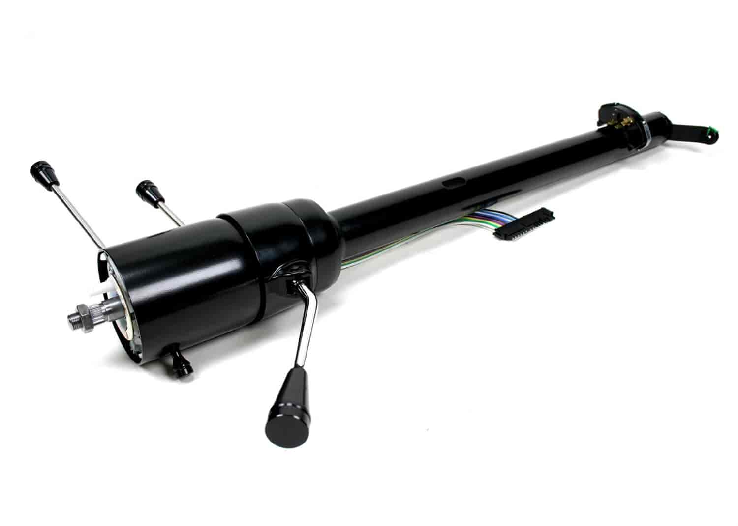 CUSTOM 1967-72 Chevy Truck Tilt Column Shift with Rack - Black Powder Coated