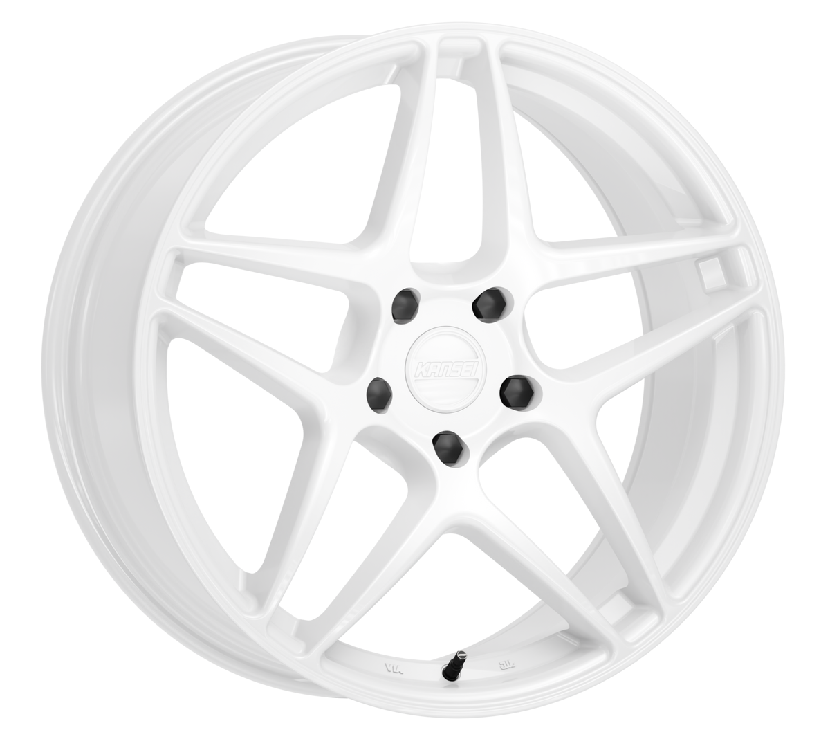 K15W ASTRO Wheel, Size: 18" x 9", Bolt Pattern: 5 x 100 mm, Backspace: 5.87" [Finish: Gloss White]