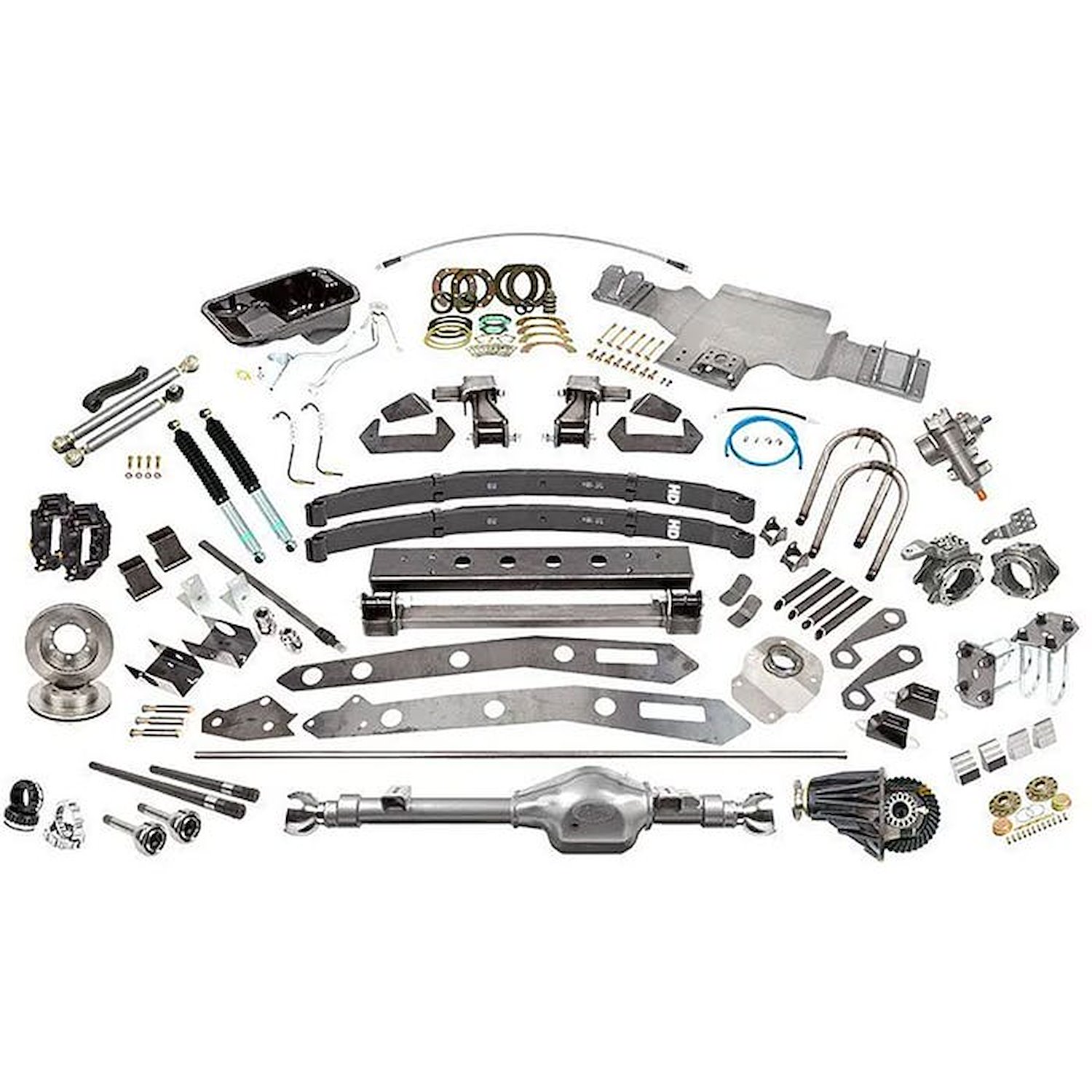 302206-1-KIT SAS Kit C, 96-04 Tacoma, 5" HD Leaf Springs, 14" Shocks, 3.4L, 5.29 Grizzly Locker