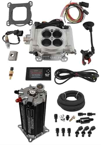 Go EFI-4 600 HP Throttle Body System Master Kit Includes: Fuel Command Center 2.0