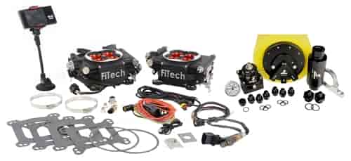 Go EFI 2x4 1200 HP Power Adder Throttle Body System Master Kit Includes: Phantom 340