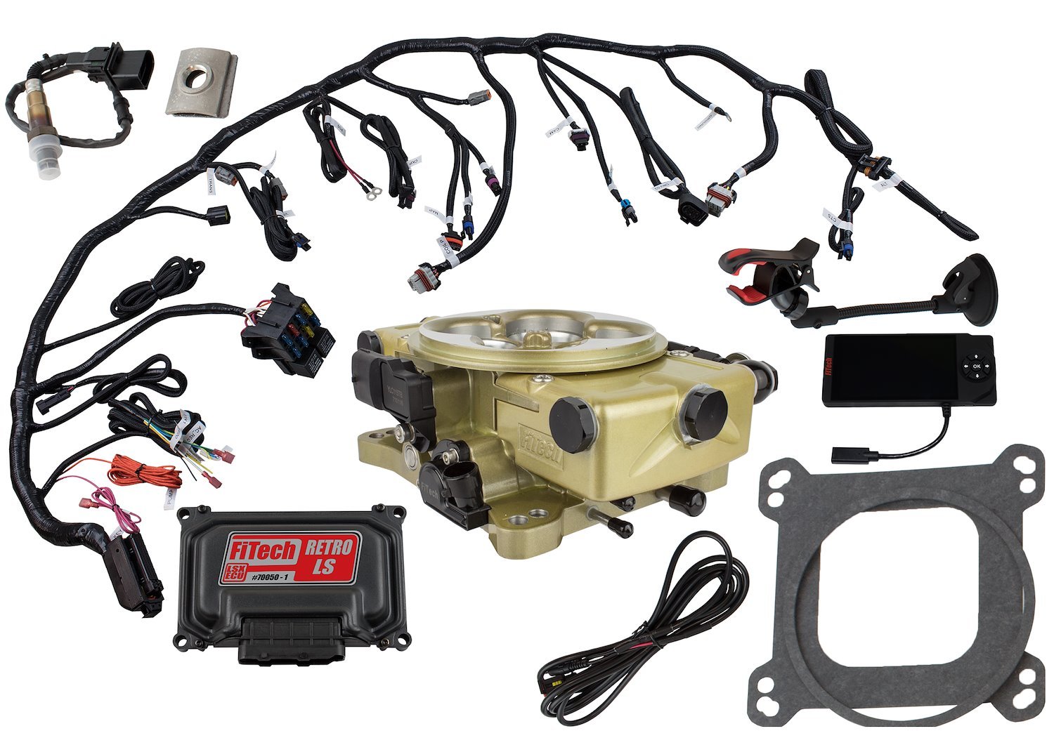 Fitech Fuel Injection Retro Ls 600 Hp Throttle Body System Basic Kit