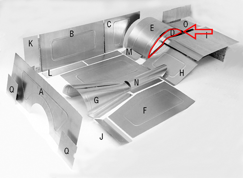 Aluminum Wheel Tub Side Panels D