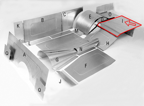 Aluminum Rear Floor Panel I