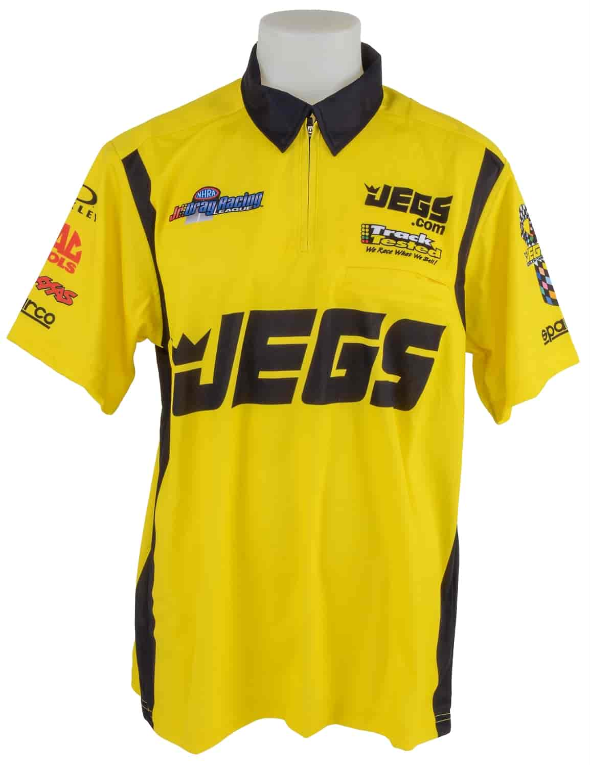 Women's Jr Dragster Race Team Crew Shirt Yellow Large