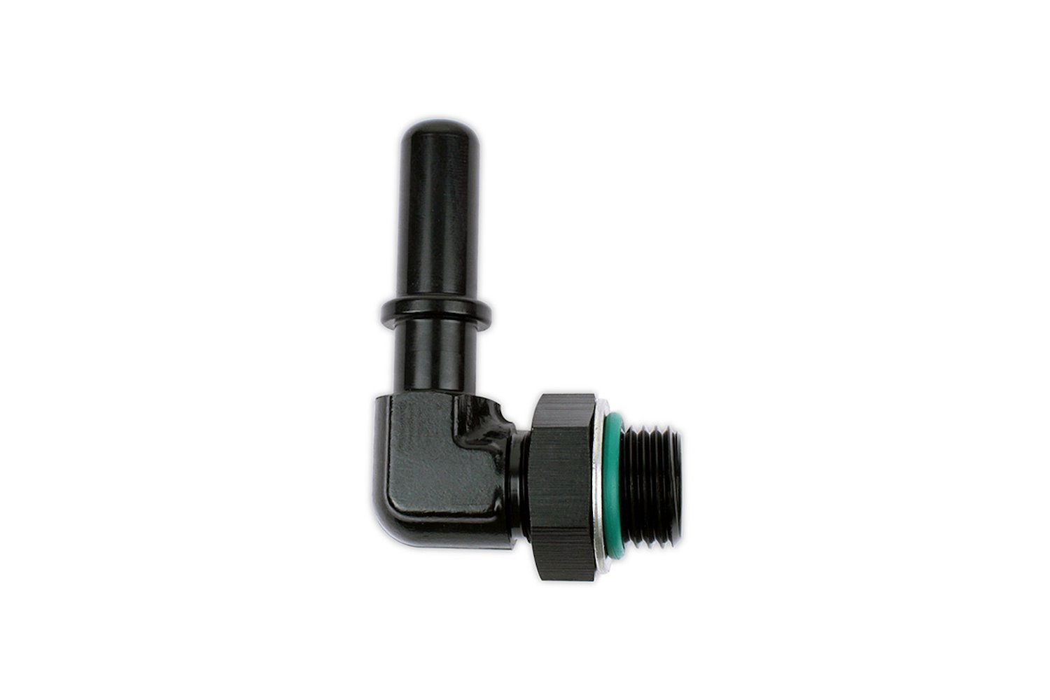 OQ-090-06-M10 Male -6 ORB to M10 SAE J2044 Quick Connect Male Tube Adapter Fitting, 90-Degree