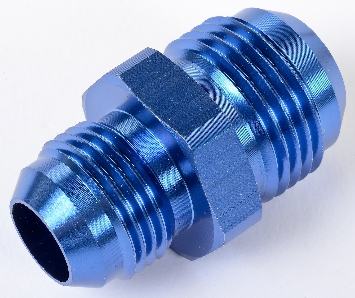 AN to AN Union Reducer Fitting [-12 AN Male to -10 AN Male, Blue]