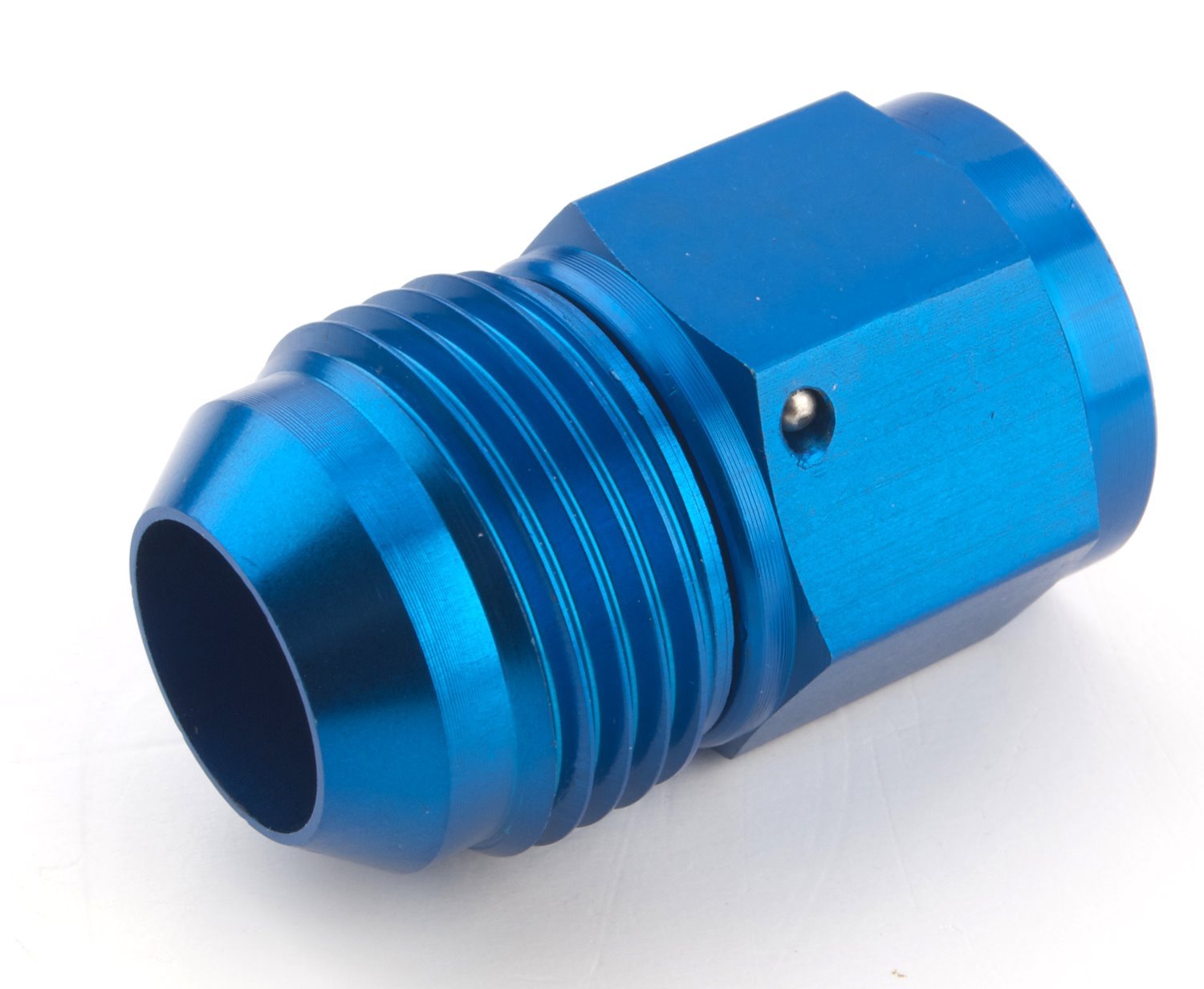 AN Female Swivel to Male Expander Fitting [-10 AN Female to -12 AN Male, Blue]