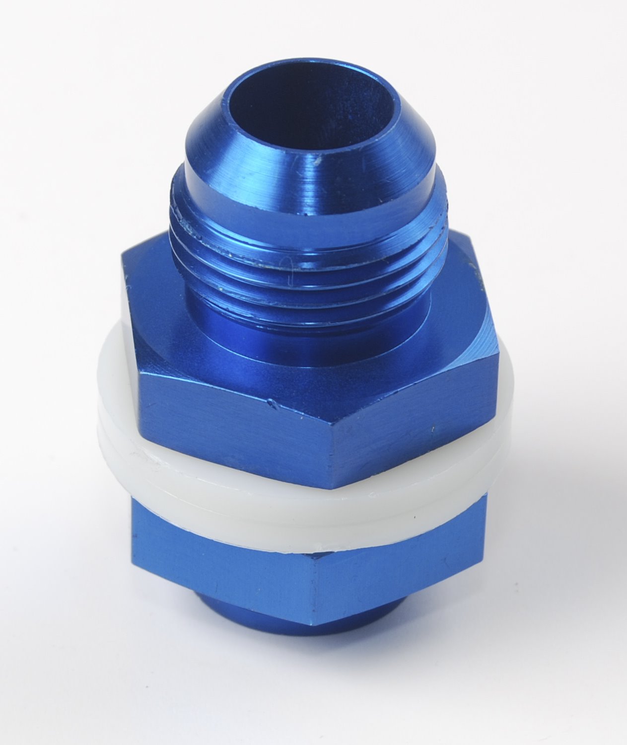 JEGS 100563: Blue High-Flow Fuel Cell Bulkhead Fitting -12AN - JEGS High  Performance