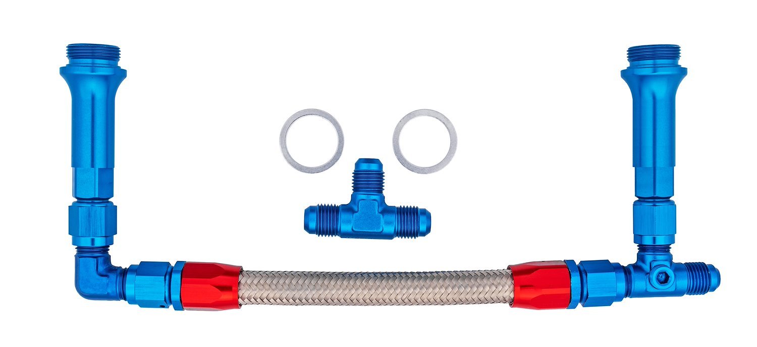 JEGS Fuel Line Kit - Dual Feed Fuel Line Kit for Holley 4150