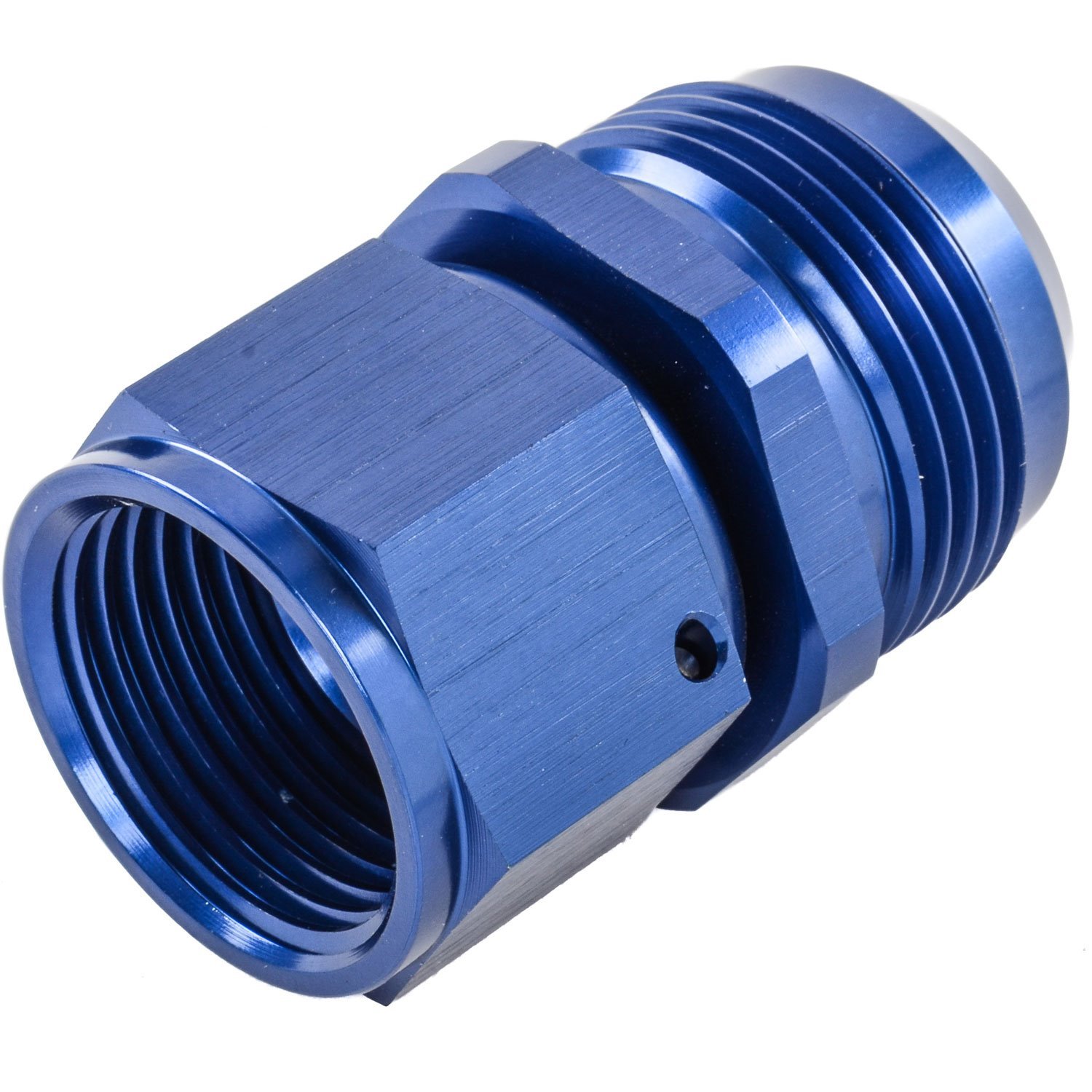 AN Female Swivel to Male Expander Fitting [-12 AN Female to -16 AN Male, Blue Hard Anodized]