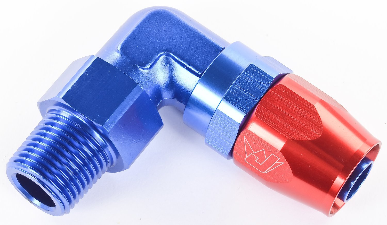 90° Max Flow Hose End -10AN x 1/2" NPTM