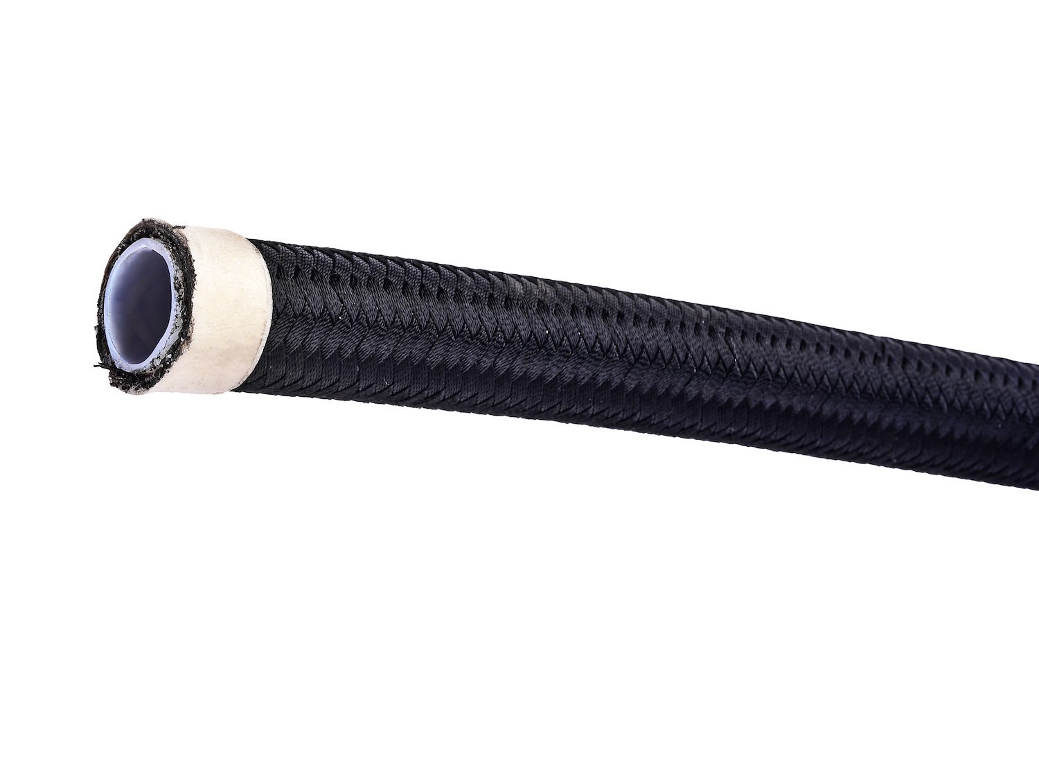 JEGS Braided Hose - PTFE-Lined Black Braided Nylon Hose -8AN, 20 ft. - JEGS