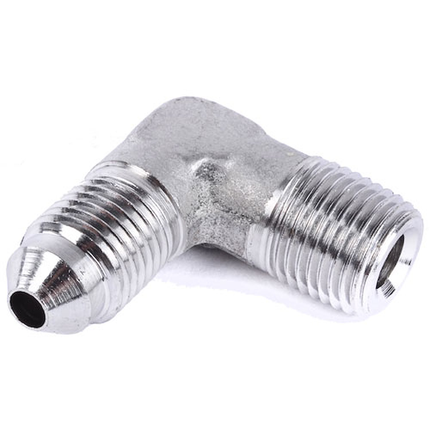 AN to NPT Straight Adapter Fitting [-3 AN Male to 1/8 in. NPT Male, Stainless Steel]