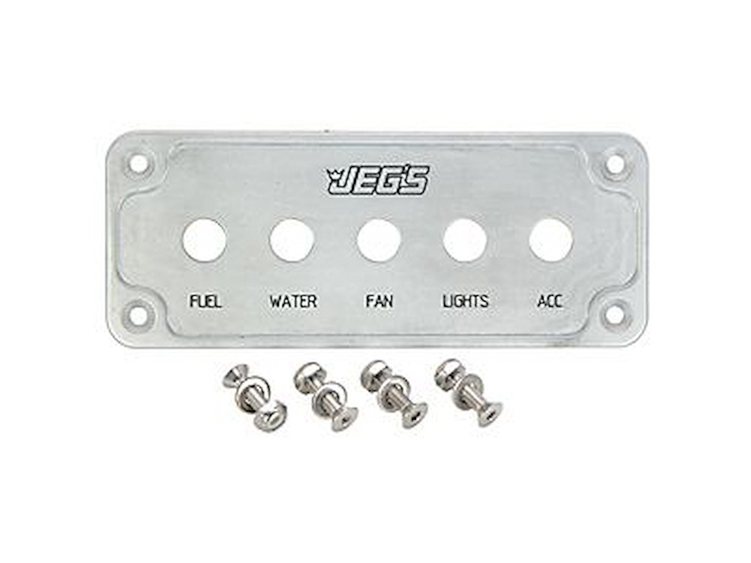 JEGS 11005: 5-Toggle Switch Panel With Engraved Switch Labels and Epoxy  Inlay - JEGS